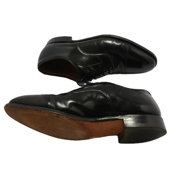 Johnston Murphy Melton Cap Toe Oxford Optima Black Shoes Men's Size 12 D/B - Picture 9 of 9